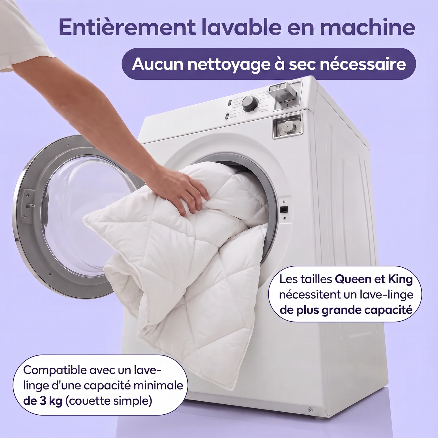 Couette sans housse L'Intégrale — Entièrement lavable