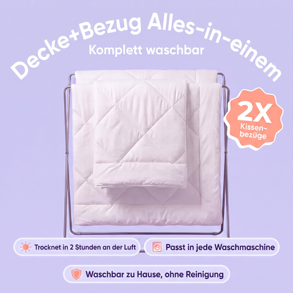 2-in-1 Bettdecke — Komplett waschbar